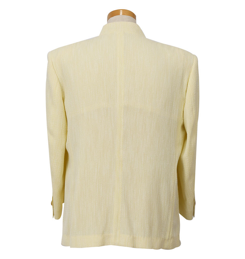 大きいサイズ メンズ  デザインシングル2ツ釦スーツ バックスタイル