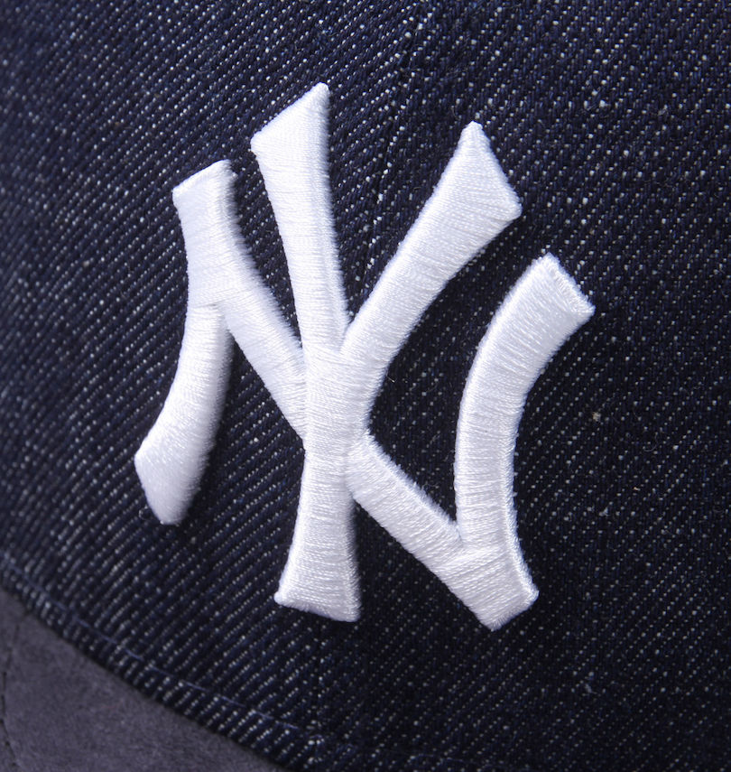 大きいサイズ メンズ NEW ERA (ニューエラ) LP 59FIFTY®ニューヨーク・ヤンキースDENIM SUEDE 2TONEキャップ
                        フロント刺繍