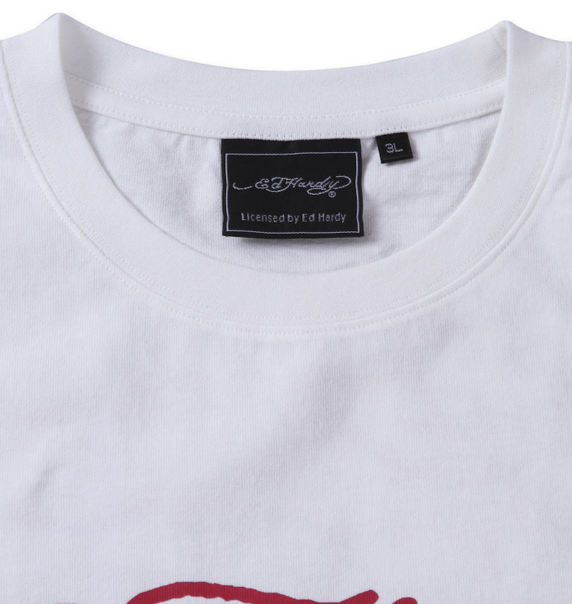 大きいサイズ メンズ Ed Hardy (エドハーディ) 天竺プリント半袖Tシャツ
                        