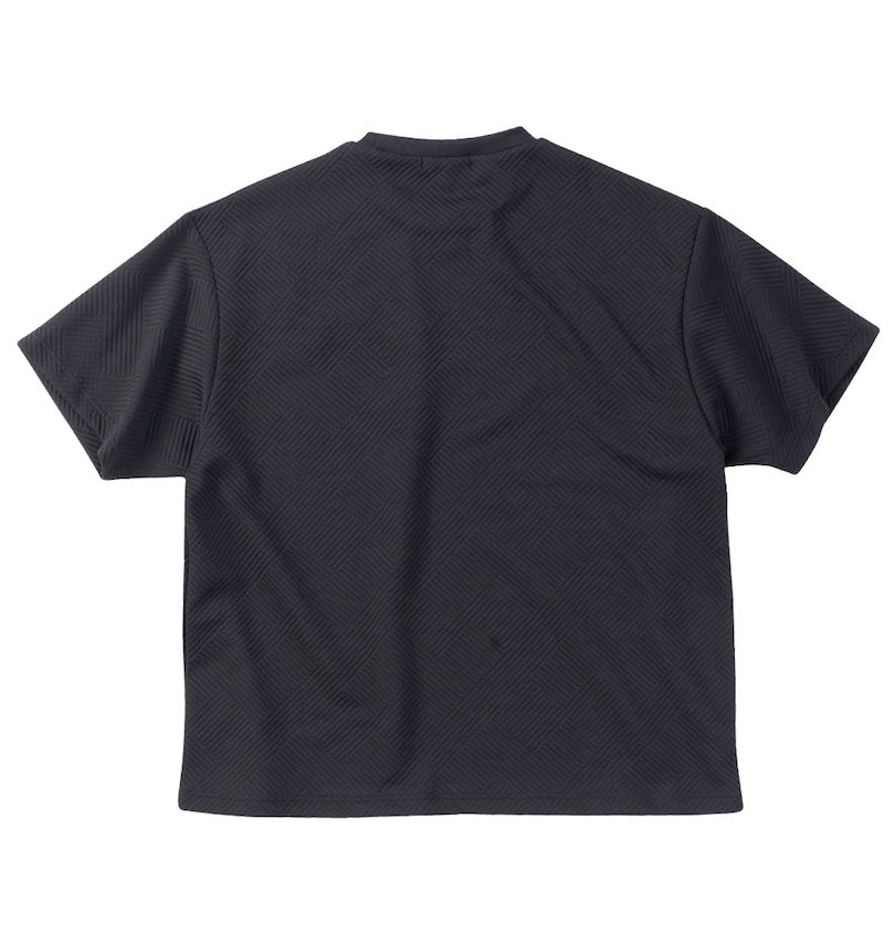 大きいサイズ メンズ in the attic (インジアティック) 刺繍ロゴジャガード半袖Tシャツ バックスタイル