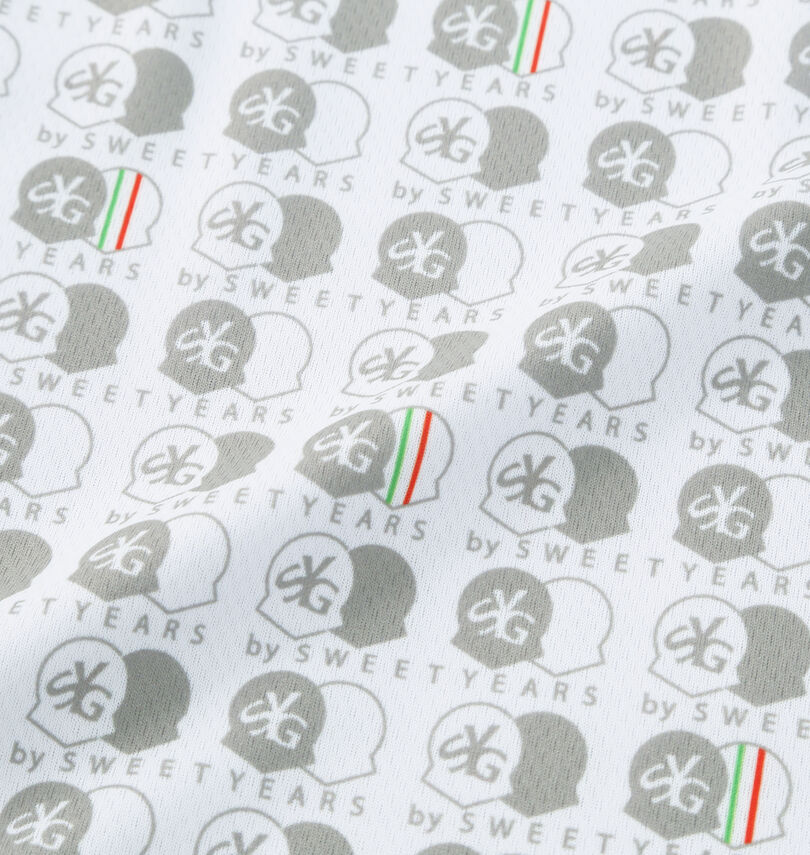 大きいサイズ メンズ SY32 by SWEET YEARS (エスワイサーティトゥバイスィートイヤーズゴルフ) グラフィック半袖ポロシャツ
                        生地拡大