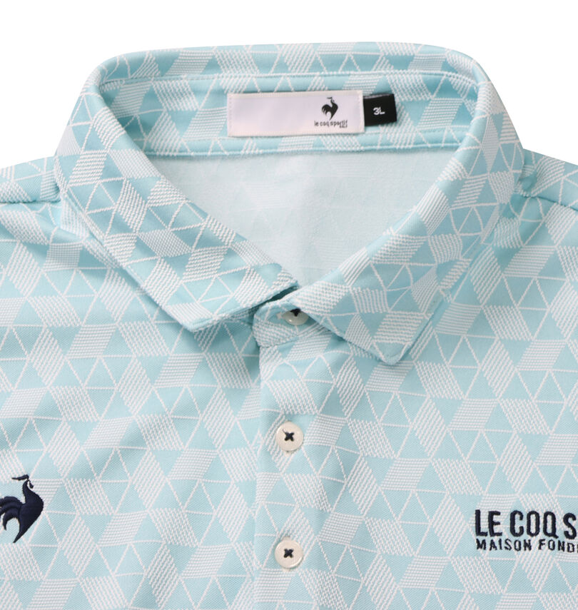 大きいサイズ メンズ LE COQ SPORTIF GOLF (ルコックスポルティフ　ゴルフ) トライアングルジャガード半袖シャツ
                        