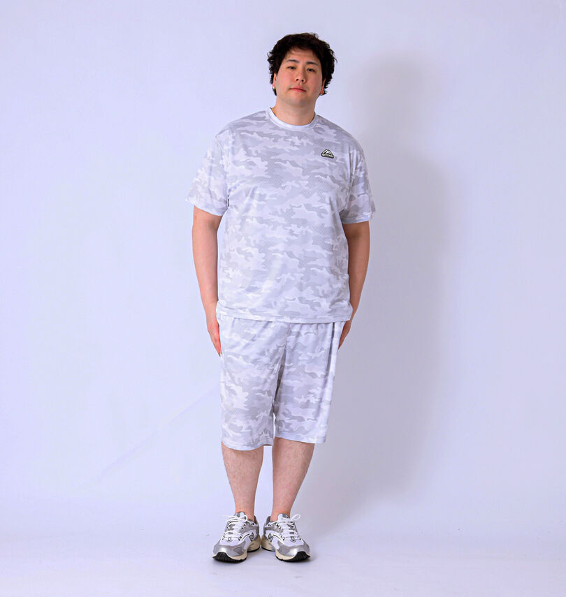大きいサイズ メンズ OUTDOOR PRODUCTS (アウトドア プロダクツ) DRYメッシュカモフラ柄ハーフパンツ
                        コーディネートイメージ