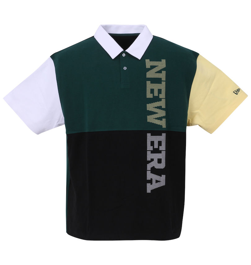 大きいサイズ メンズ NEW ERA®GOLF (ニューエラ®ゴルフ) カラーブロック半袖ポロシャツ 