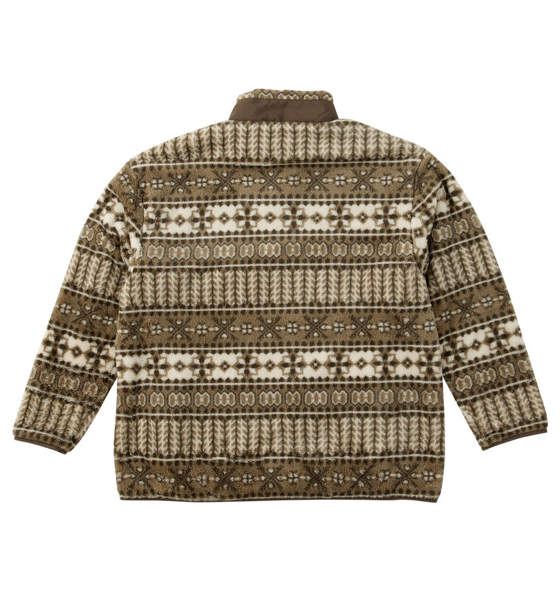 大きいサイズ メンズ OUTDOOR PRODUCTS (アウトドア プロダクツ) ボアフリース裏メッシュジャケット
                        バックスタイル