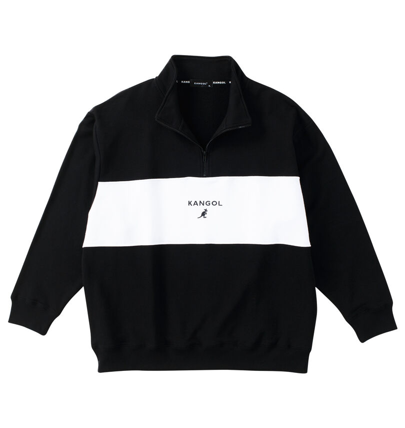 大きいサイズ メンズ KANGOL (カンゴール) ハーフジップトレーナー
                        
