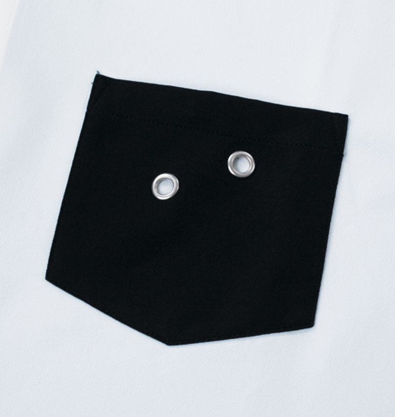 大きいサイズ メンズ PSYCHO NATION (サイコネーション) ネクタイ・チェーン付長袖シャツ
胸ポケット