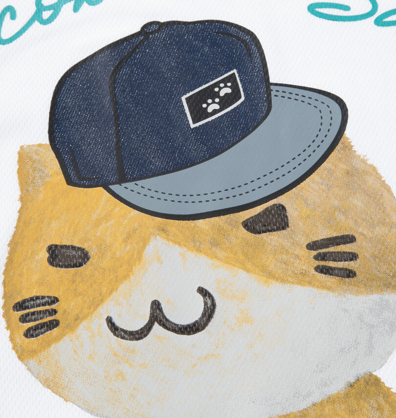大きいサイズ メンズ NECOBUCHI-SAN (ネコブチサン) DRYハニカムメッシュ半袖Tシャツ
                        プリント