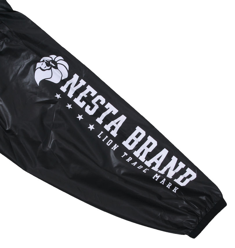 大きいサイズ メンズ NESTA BRAND (ネスタブランド) マイクロタフタ裏地付ジャケット 袖プリント