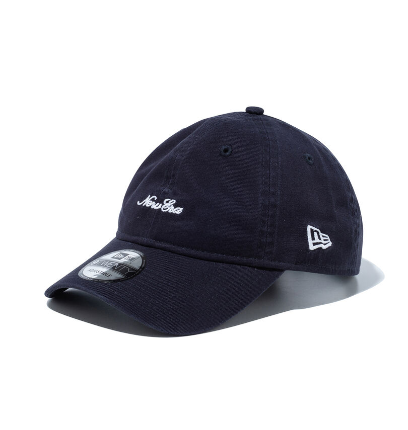 大きいサイズ メンズ NEW ERA (ニューエラ) 9TWENTYスクリプトロゴウォッシュドコットンネイビー×ホワイトキャップ
                        