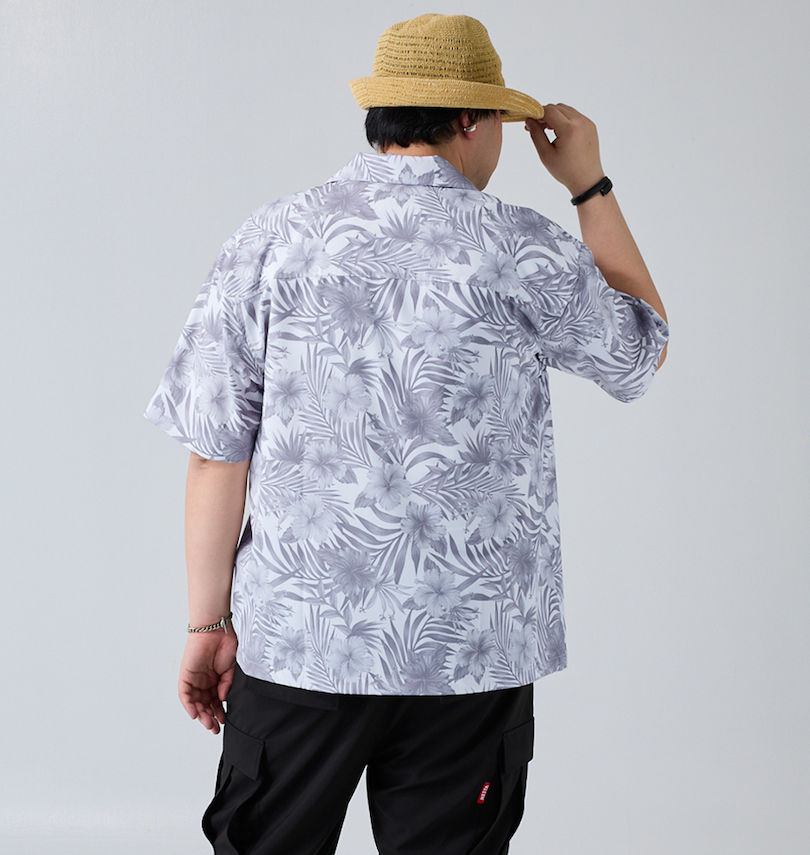 大きいサイズ メンズ NESTA BRAND (ネスタブランド) オープンカラー半袖シャツ
                        