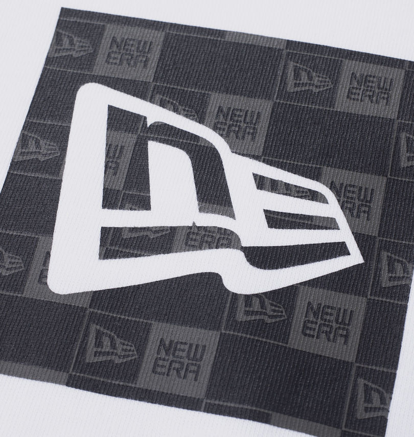 大きいサイズ メンズ NEW ERA (ニューエラ) ボックスロゴ長袖Tシャツ
                        プリント