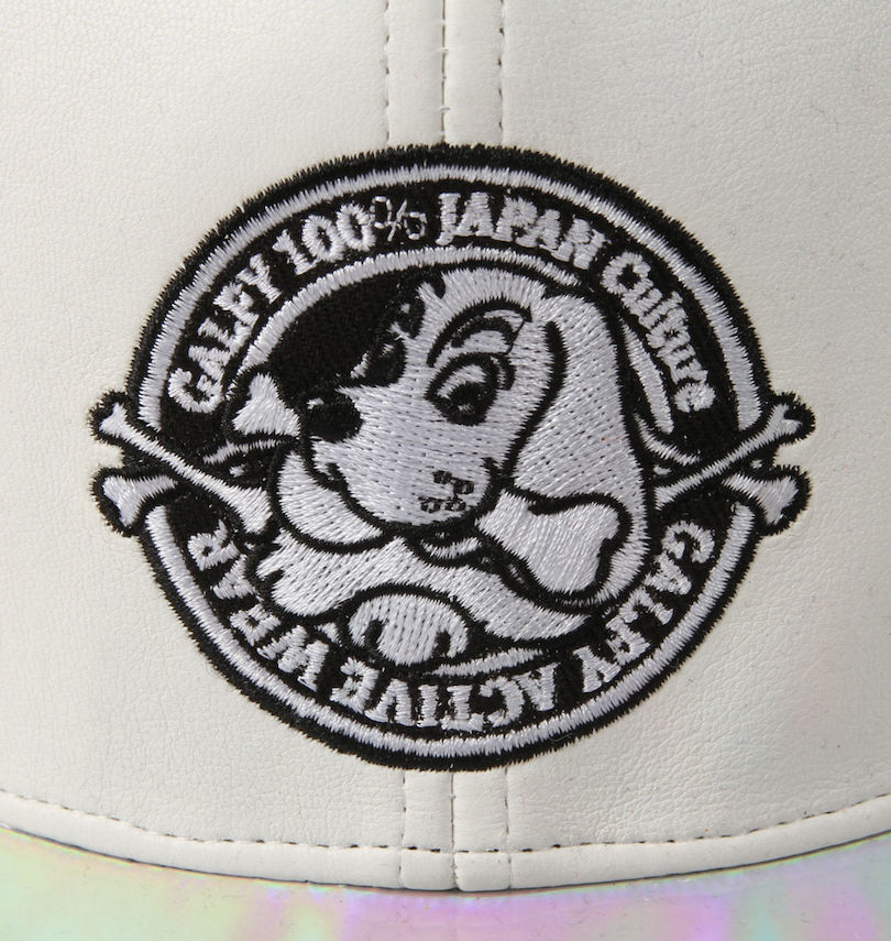 大きいサイズ メンズ GALFY (ガルフィ) ツバピカピカキャップ
                        フロント刺繍