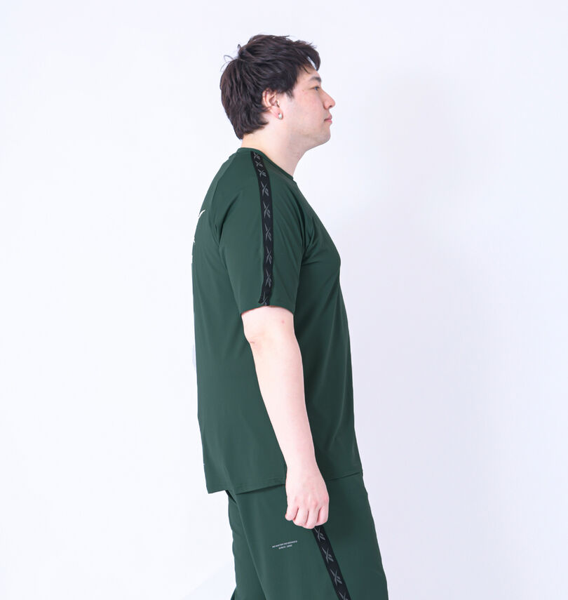 大きいサイズ メンズ Reebok (リーボック) 穴開きメッシュ半袖Tシャツ