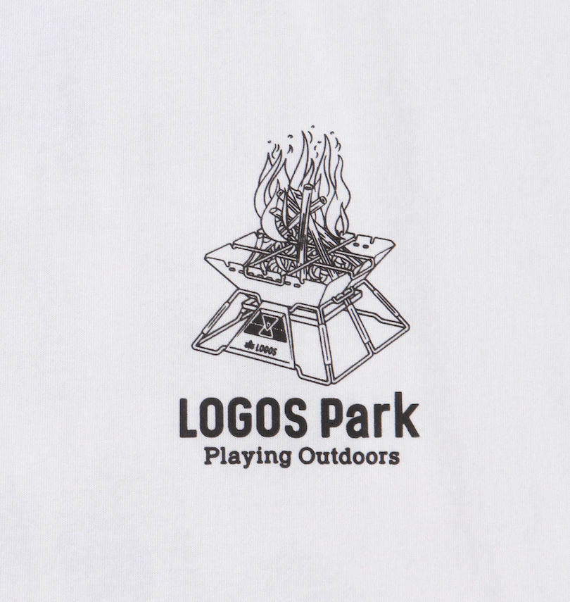 大きいサイズ メンズ LOGOS Park (ロゴスパーク) リサイクル天竺バックプリント半袖Tシャツ