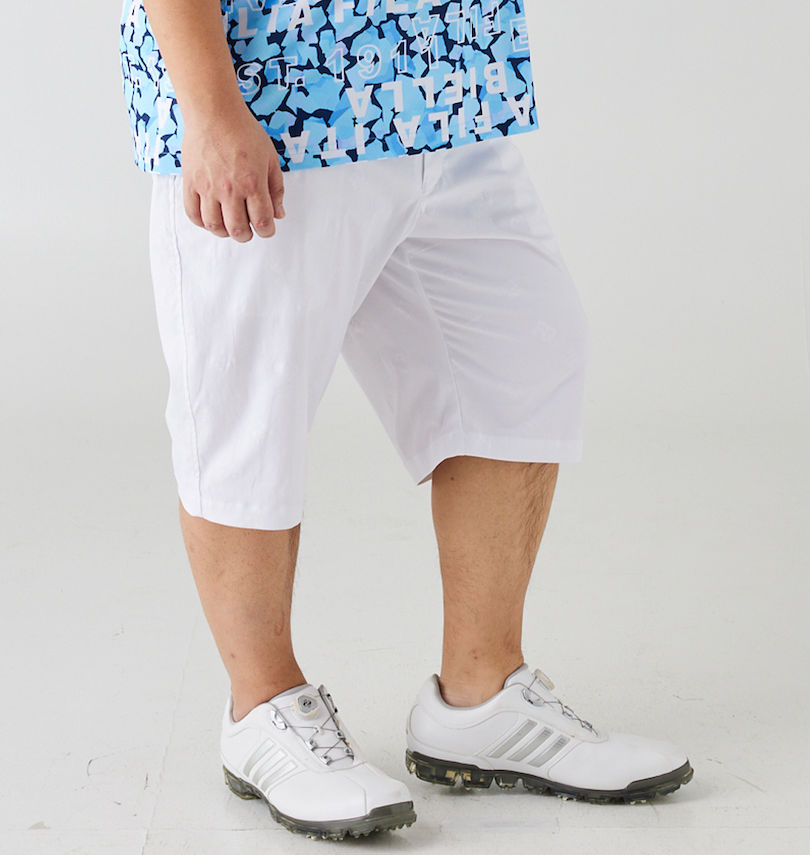 大きいサイズ メンズ FILA GOLF (フィラゴルフ) エンボスストレッチツイルハーフパンツ