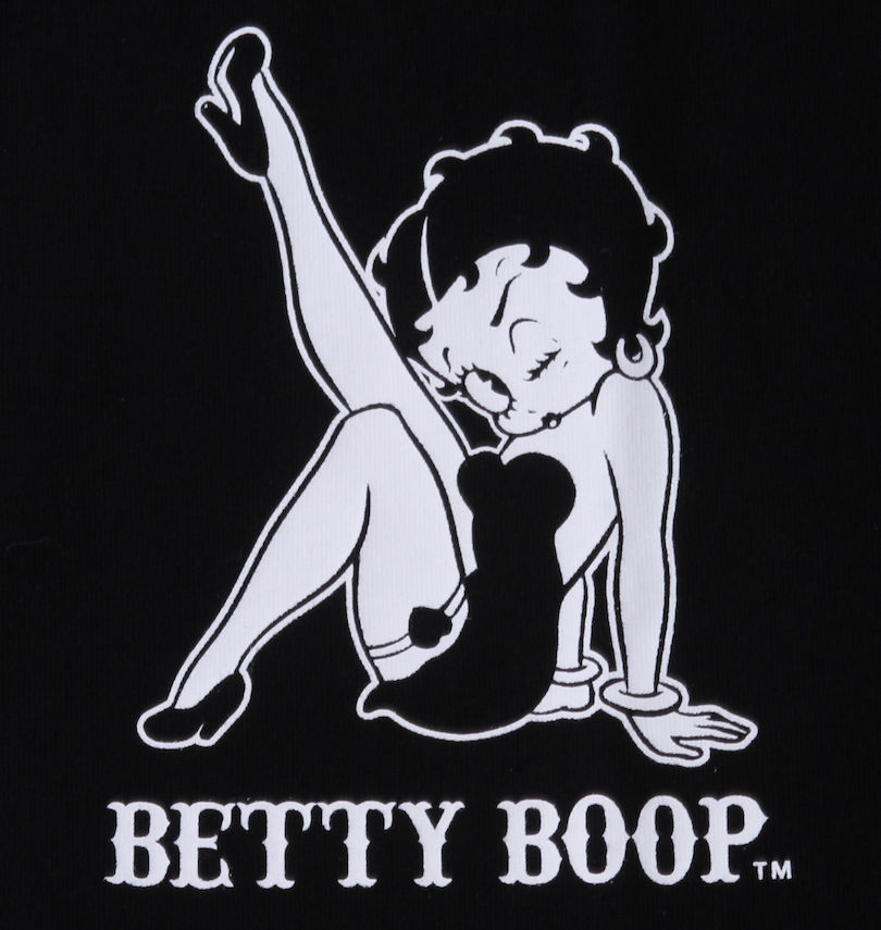 大きいサイズ メンズ BETTY BOOP (ベティ ブープ) 天竺プリント半袖Tシャツ 胸プリント