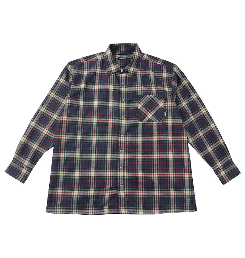 大きいサイズ メンズ OUTDOOR PRODUCTS (アウトドア プロダクツ) ビエラチェック長袖シャツ
                        