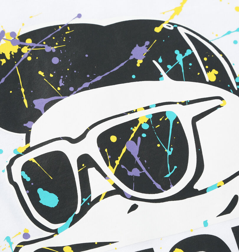 大きいサイズ メンズ b-one-soul (ビーワンソウル) DUCK DUDEスプラッシュロゴ半袖Tシャツ
プリント