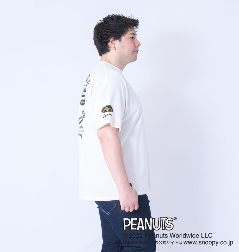 大きいサイズ メンズ FLAGSTAFF×PEANUTS (フラッグスタッフ) スヌーピーコラボ半袖Tシャツ
                        