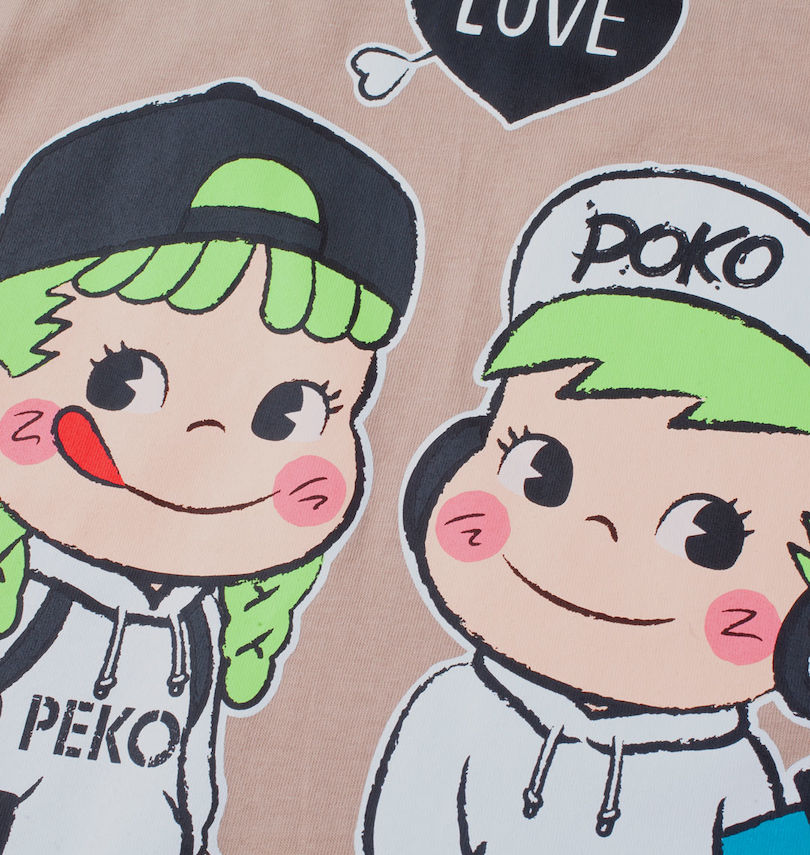 大きいサイズ メンズ PeKo&PoKo (ペコ アンド ポコ) 半袖Tシャツ
                        プリント