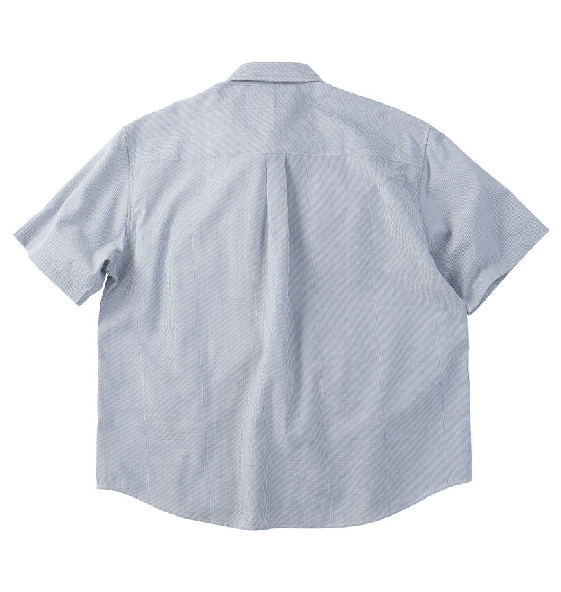 大きいサイズ メンズ Mc.S.P (エムシーエスピー) 吸汗速乾TCシアサッカーB.D半袖シャツ
                        バックスタイル