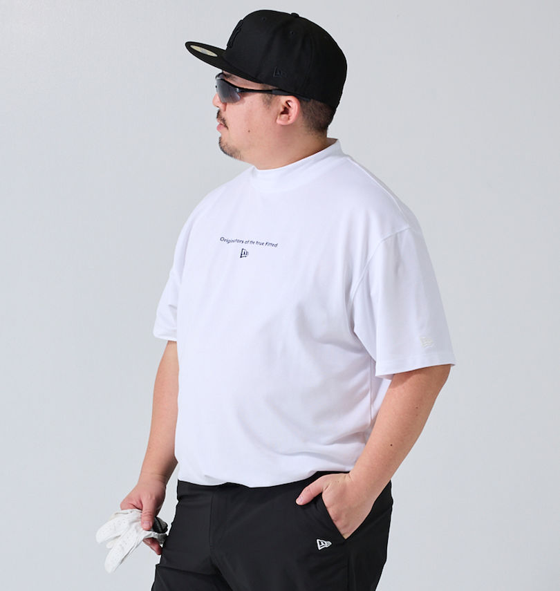 大きいサイズ メンズ NEW ERA®GOLF (ニューエラ®ゴルフ) OOTTFミドルネック半袖Tシャツ 
