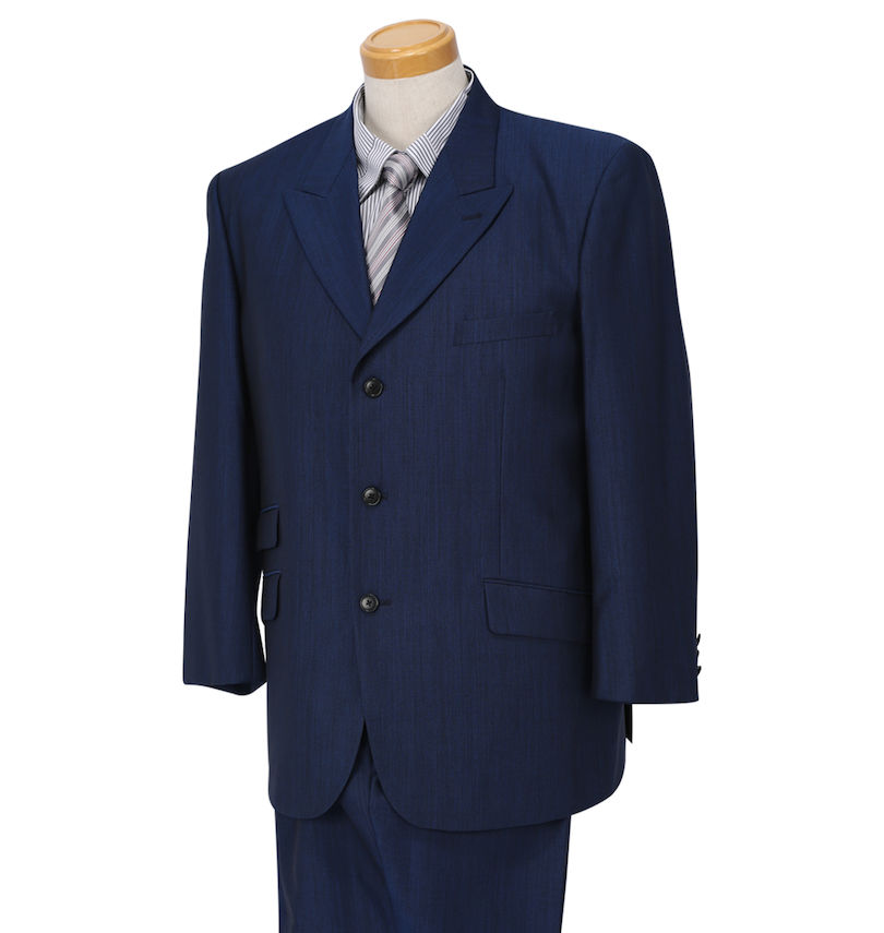 大きいサイズ メンズ  シングル3ツ釦チェンジポケットスーツ 