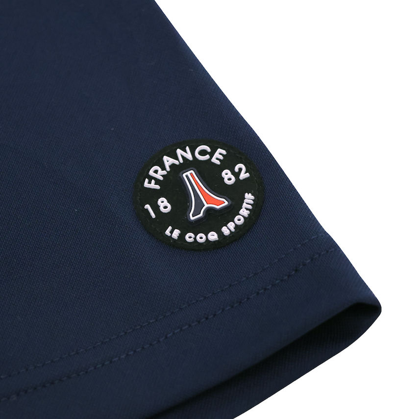 大きいサイズ メンズ LE COQ SPORTIF GOLF (ルコックスポルティフ　ゴルフ) ストレッチフォーサーベーシックデザイン半袖シャツ 袖のワッペン