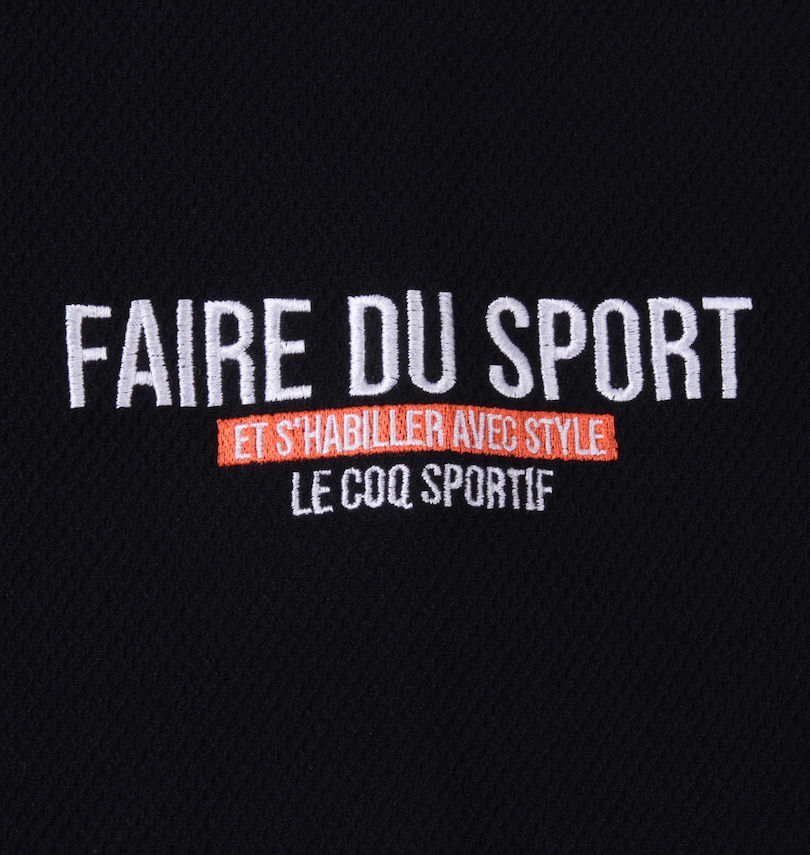 大きいサイズ メンズ LE COQ SPORTIF (ルコックスポルティフ) クーリストカノコ半袖ポロシャツ
左胸刺繍