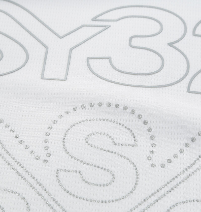 大きいサイズ メンズ SY32 by SWEET YEARS (エスワイサーティトゥバイスィートイヤーズゴルフ) グラフィックポイント半袖モックネックシャツ
                        バックプリント