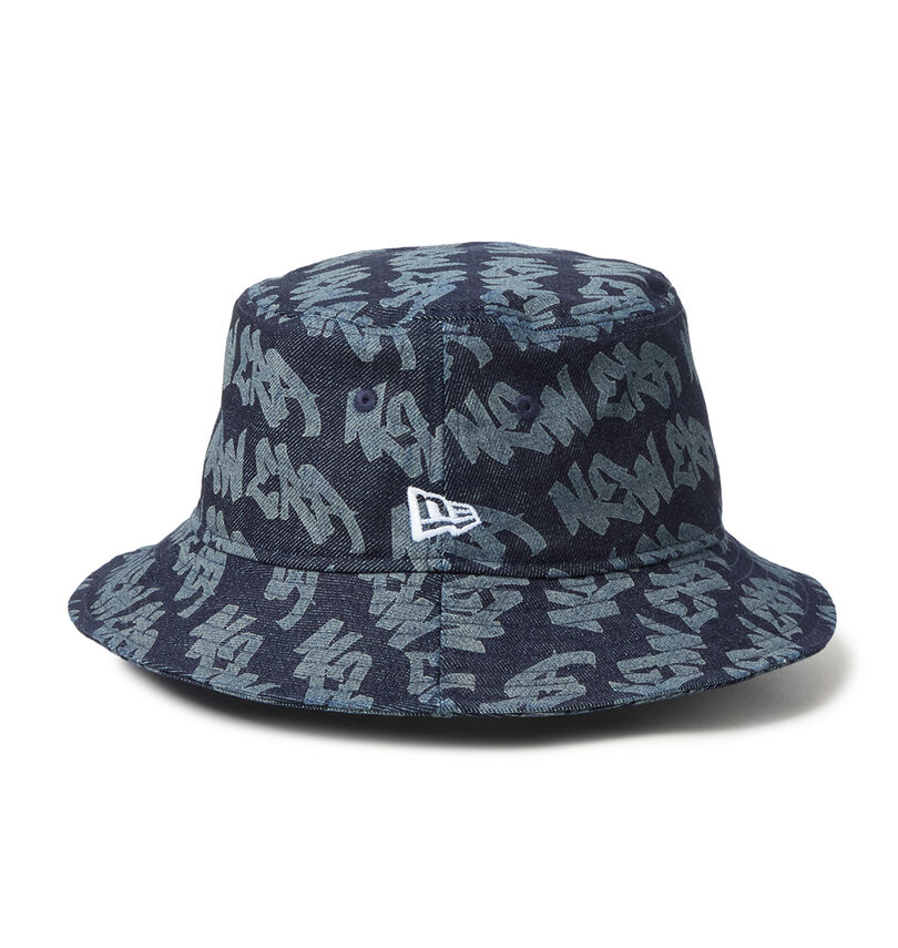 大きいサイズ メンズ NEW ERA (ニューエラ) BUCKET01 LASER BURNOUT DENIMハット
                        