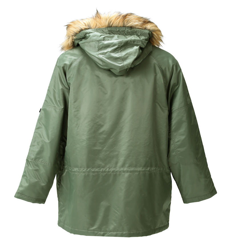 大きいサイズ メンズ BUNDESWEAR (ブンデスウエアー) N-3Bジャケット
                        バックスタイル