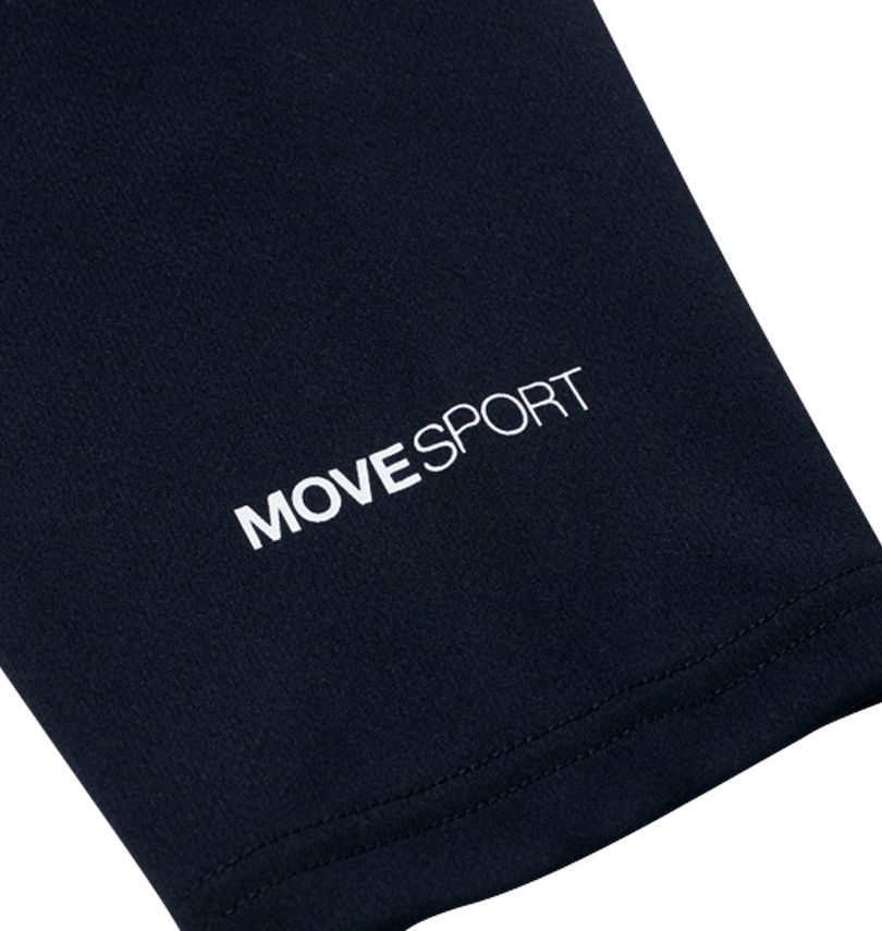 大きいサイズ メンズ MOVESPORT (ムーブスポーツ) ドライメッシュオーセンティックロゴ長袖Tシャツ
                        袖プリント