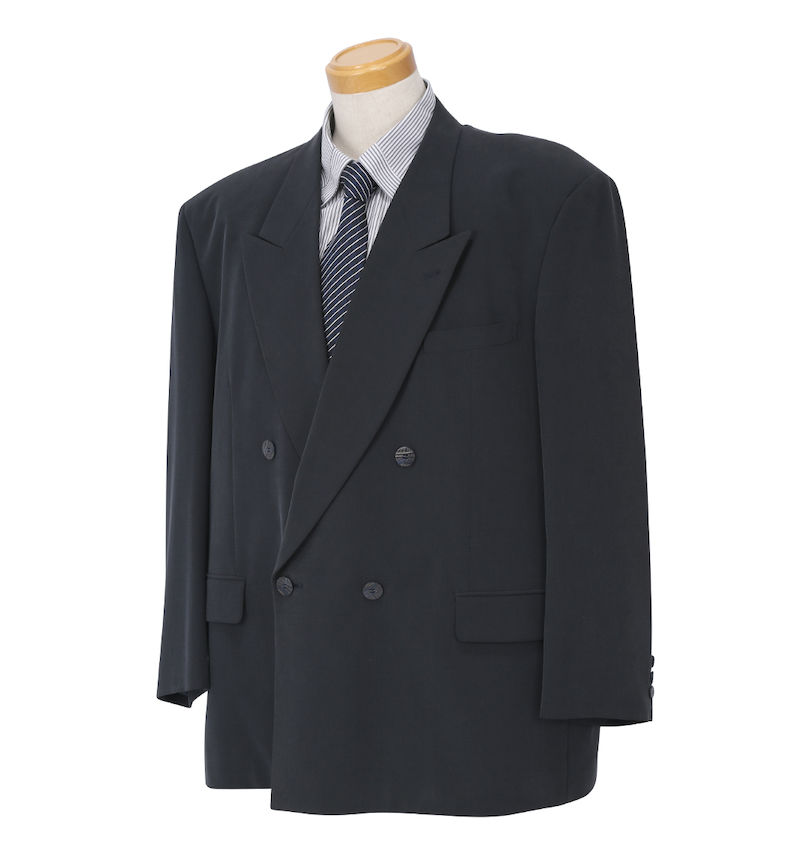 大きいサイズ メンズ ダブル4ツ釦1ツ掛ジャケット