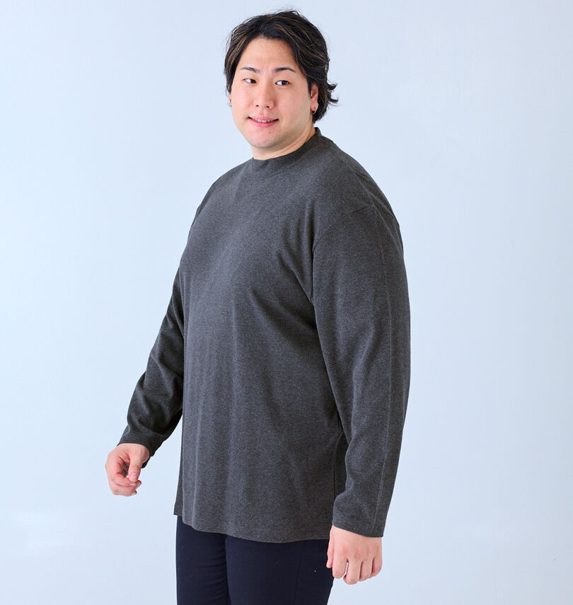 大きいサイズ メンズ Mc.S.P (エムシーエスピー) オーガニックスムース起毛ハイネック長袖Tシャツ
                        