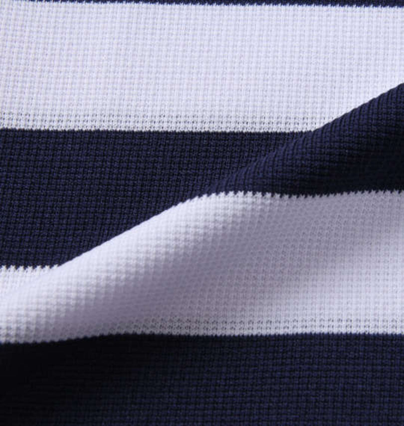 大きいサイズ メンズ FILA GOLF (フィラゴルフ) ボーダーラガー半袖シャツ
                        生地拡大