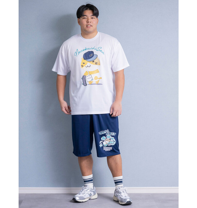 大きいサイズ メンズ NECOBUCHI-SAN (ネコブチサン) DRYハニカムメッシュハーフパンツ
                        