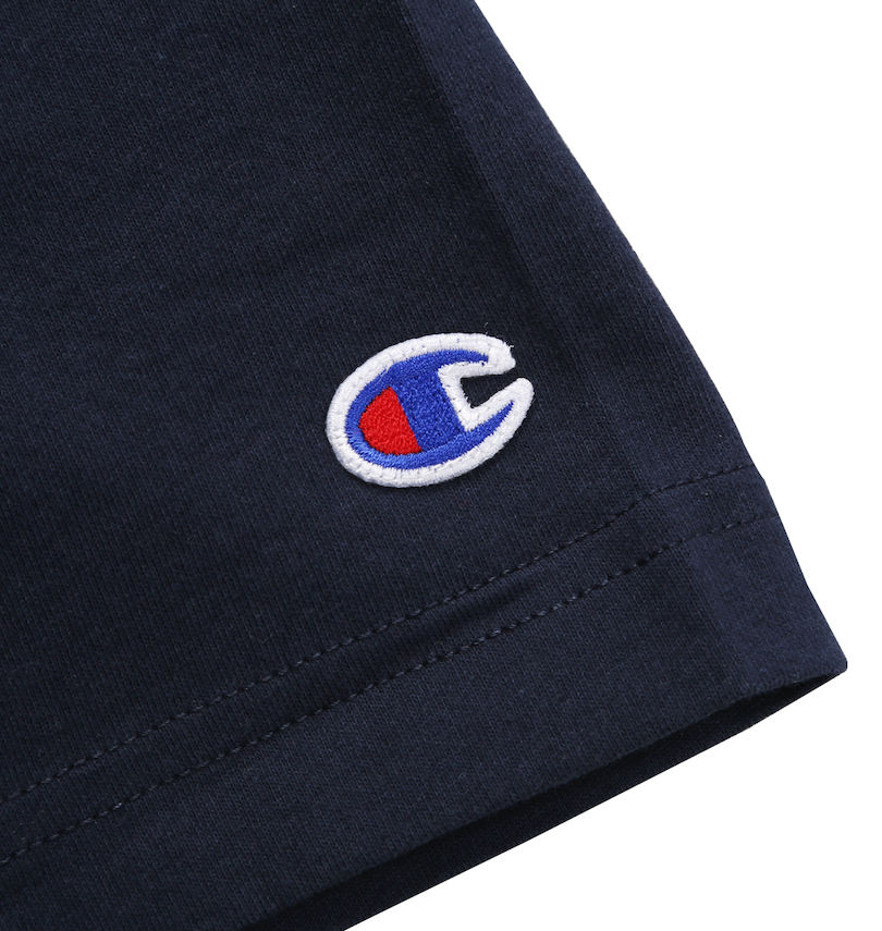 大きいサイズ メンズ Champion (チャンピオン) 半袖Tシャツ
                        袖ワッペン