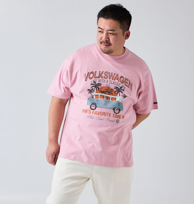 大きいサイズ メンズ VOLKSWAGEN (フォルクスワーゲン) 半袖Tシャツ
                        身長：176.5cm/バスト：118cm/着用サイズ：3L