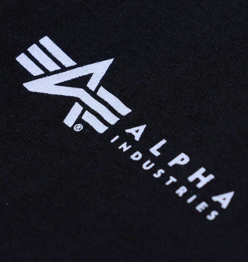 大きいサイズ メンズ ALPHA INDUSTRIES (アルファ インダストリーズ) MILSPEC BOXプリント半袖Tシャツ プリント拡大