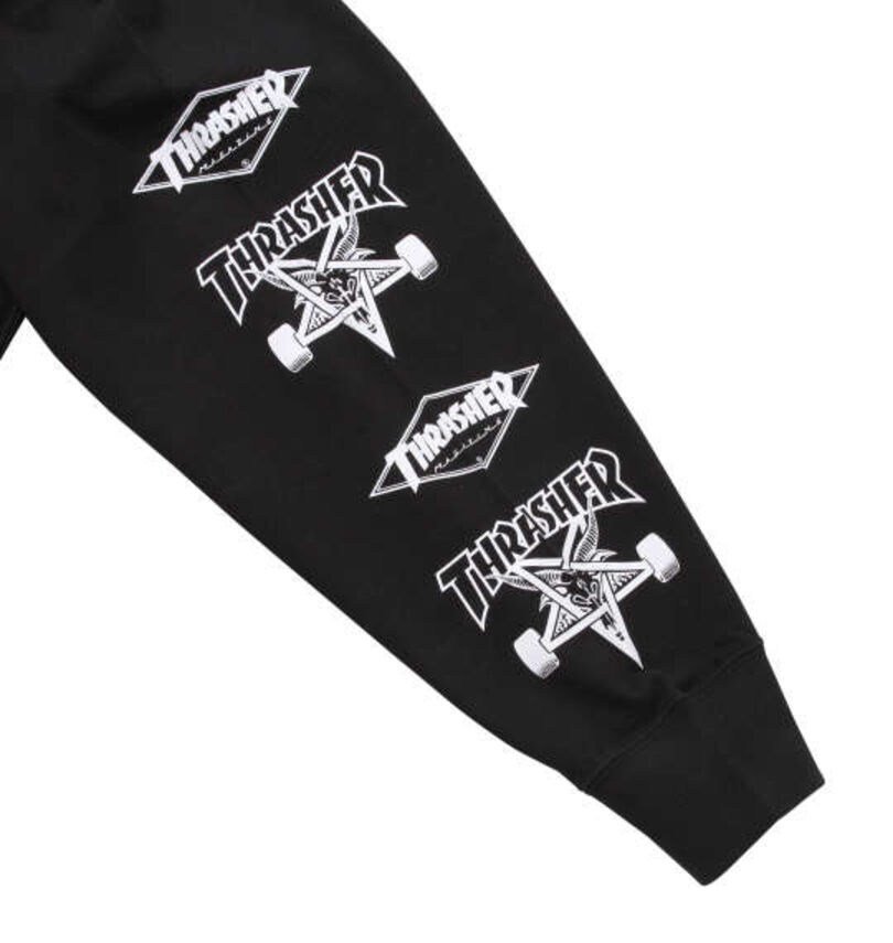 大きいサイズ メンズ THRASHER (スラッシャー) 長袖Tシャツ
                        袖