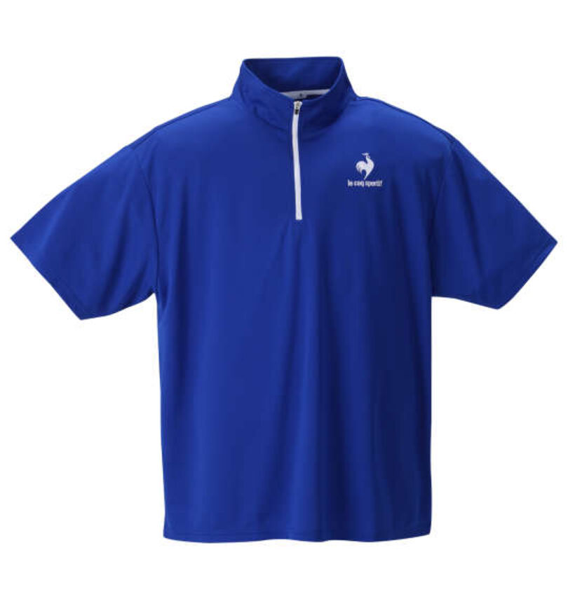 大きいサイズ メンズ LE COQ SPORTIF (ルコックスポルティフ) ハーフジップ半袖シャツ 