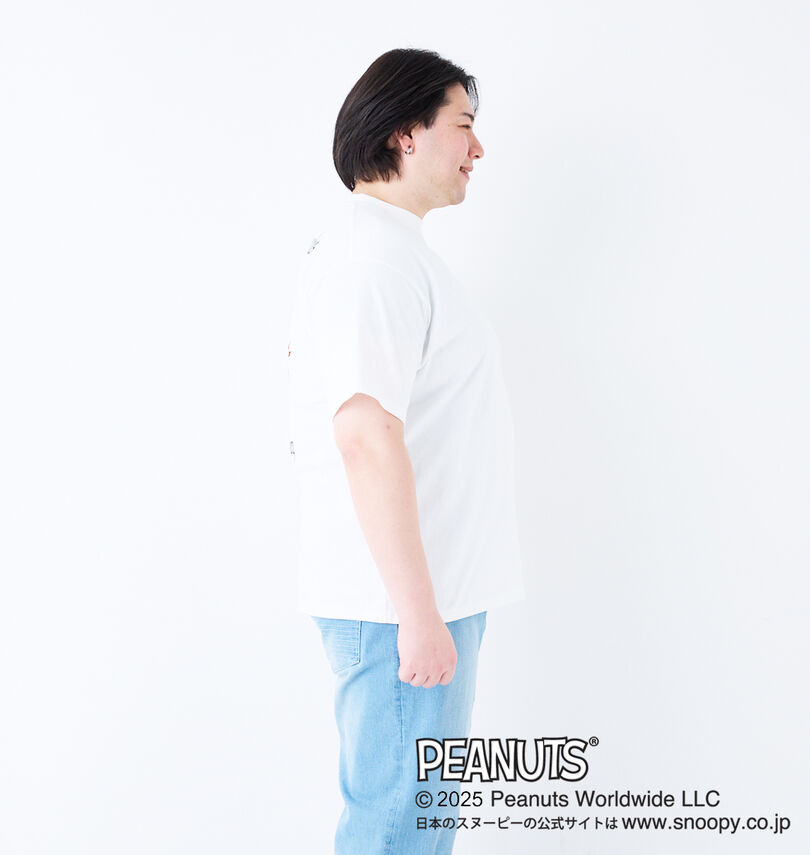 大きいサイズ メンズ FLAGSTAFF×PEANUTS (フラッグスタッフ) スヌーピーコラボ半袖Tシャツ
                        