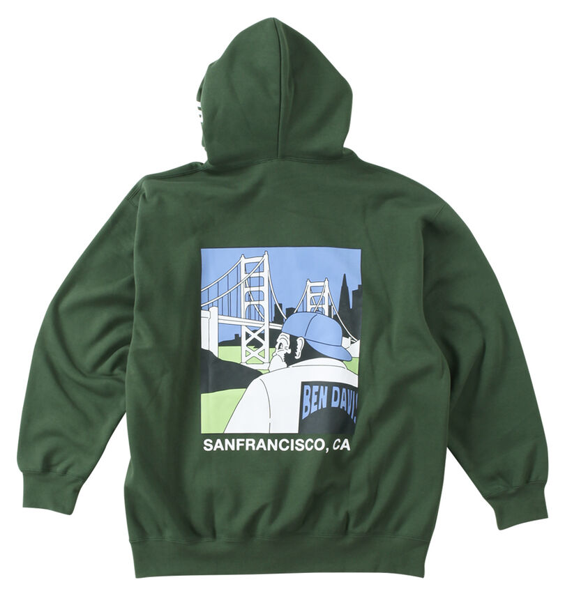 大きいサイズ メンズ BEN DAVIS (ベン デイビス) プルパーカー
バックスタイル