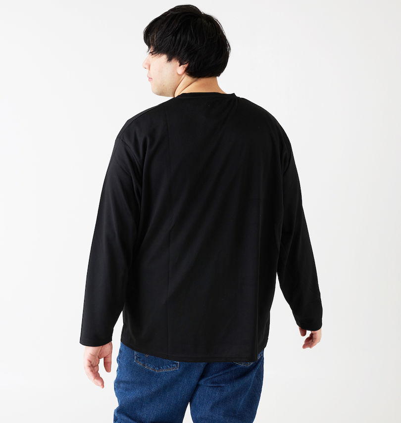 大きいサイズ メンズ Re:luxi (リラクシー) ビッグロゴ長袖Tシャツ 