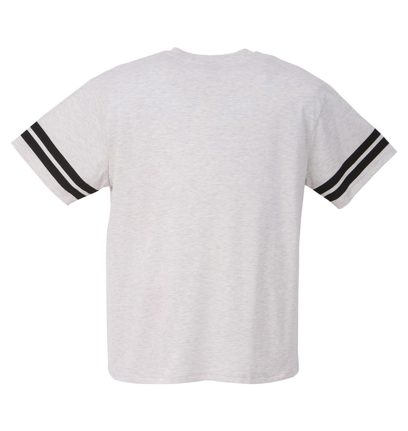 大きいサイズ メンズ CONVERSE (コンバース) 袖ライン半袖Tシャツ バックスタイル