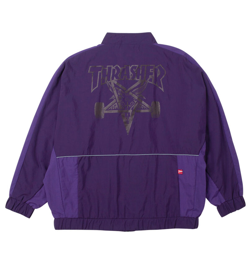 大きいサイズ メンズ THRASHER (スラッシャー) ナイロンワッシャー裏メッシュブルゾン
バックスタイル