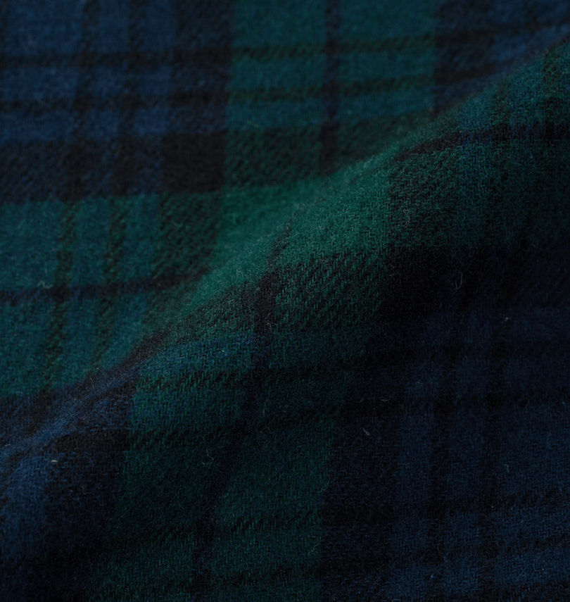 大きいサイズ メンズ H by FIGER (エイチバイフィガー) 両面起毛ネルチェック長袖B.Dシャツ
                        生地拡大