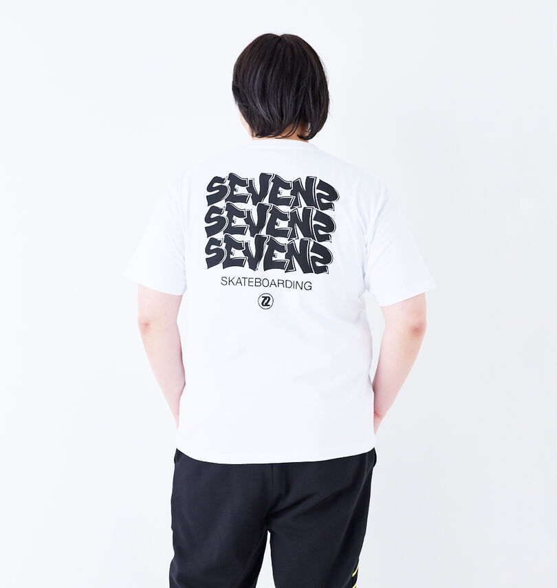 大きいサイズ メンズ SEVEN2 (セブンツー) 天竺半袖Tシャツ
                        身長：182cm/バスト：123cm/着用サイズ：3L